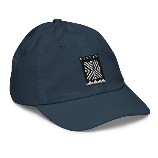 Mud Cloth Cutout Baseball Cap – Youth